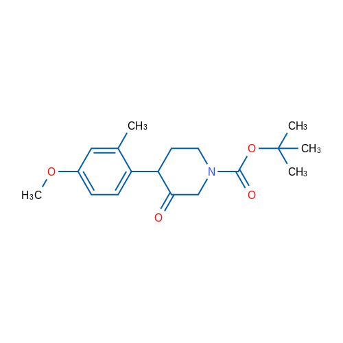 tert-Butyl 4-(4-methoxy-2-methylphenyl)-3-oxopiperidine-1-carboxylate 1g