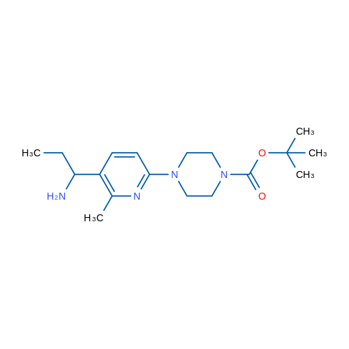 tert-Butyl 4-(5-(1-aminopropyl)-6-methylpyridin-2-yl)piperazine-1-carboxylate 1g