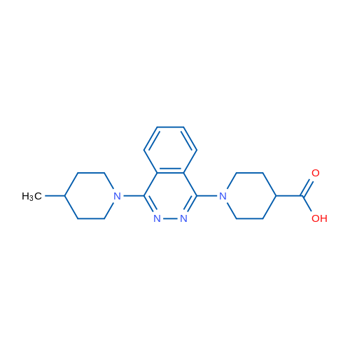 1-(4-(4-Methylpiperidin-1-yl)phthalazin-1-yl)piperidine-4-carboxylic acid 1g
