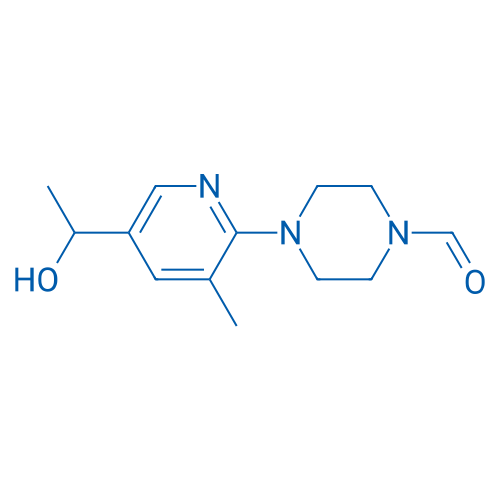 4-(5-(1-Hydroxyethyl)-3-methylpyridin-2-yl)piperazine-1-carbaldehyde 1g