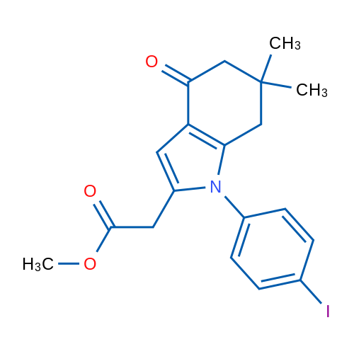 Methyl 2-(1-(4-iodophenyl)-6,6-dimethyl-4-oxo-4,5,6,7-tetrahydro-1H-indol-2-yl)acetate 1g