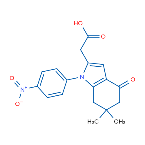 2-(6,6-Dimethyl-1-(4-nitrophenyl)-4-oxo-4,5,6,7-tetrahydro-1H-indol-2-yl)acetic acid 1g