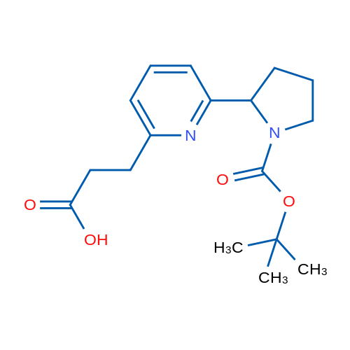 3-(6-(1-(tert-Butoxycarbonyl)pyrrolidin-2-yl)pyridin-2-yl)propanoic acid 1g