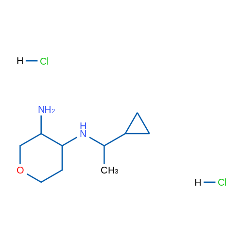 N4-(1-Cyclopropylethyl)tetrahydro-2H-pyran-3,4-diamine dihydrochloride 1g