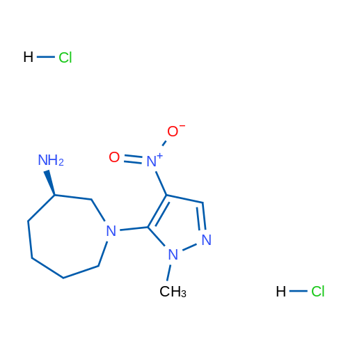(R)-1-(1-Methyl-4-nitro-1H-pyrazol-5-yl)azepan-3-amine dihydrochloride 1g