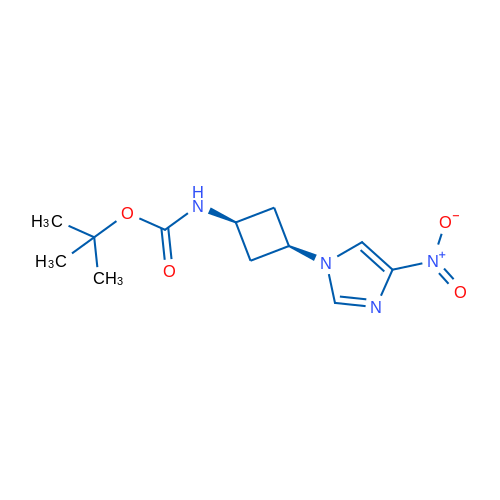 tert-Butyl ((1s,3s)-3-(4-nitro-1H-imidazol-1-yl)cyclobutyl)carbamate 250mg