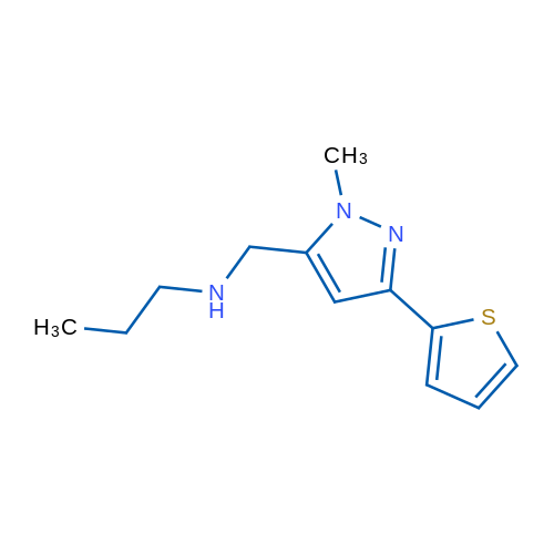 N-((1-Methyl-3-(thiophen-2-yl)-1H-pyrazol-5-yl)methyl)propan-1-amine 1g