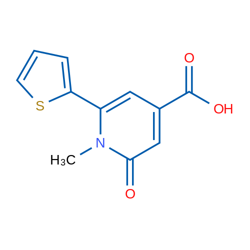 1-Methyl-2-oxo-6-(thiophen-2-yl)-1,2-dihydropyridine-4-carboxylic acid 1g