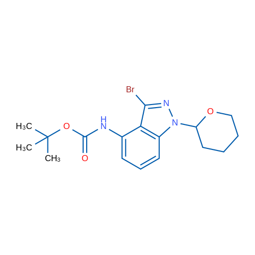 tert-Butyl (3-bromo-1-(tetrahydro-2H-pyran-2-yl)-1H-indazol-4-yl)carbamate 1g
