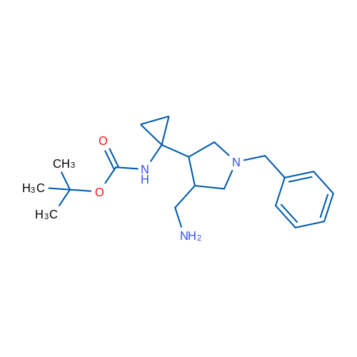 tert-Butyl (1-(4-(aminomethyl)-1-benzylpyrrolidin-3-yl)cyclopropyl)carbamate 1g