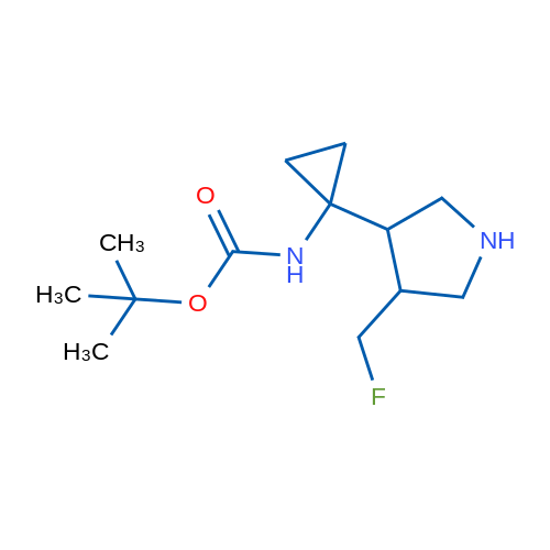 tert-Butyl (1-(4-(fluoromethyl)pyrrolidin-3-yl)cyclopropyl)carbamate 1g