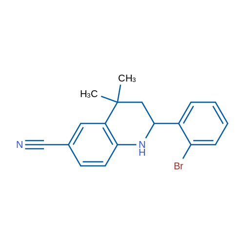 2-(2-Bromophenyl)-4,4-dimethyl-1,2,3,4-tetrahydroquinoline-6-carbonitrile 1g
