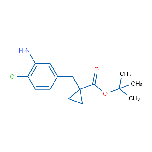 tert-Butyl 1-(3-amino-4-chlorobenzyl)cyclopropane-1-carboxylate 250mg