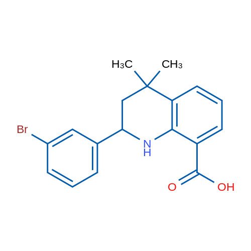 2-(3-Bromophenyl)-4,4-dimethyl-1,2,3,4-tetrahydroquinoline-8-carboxylic acid 1g