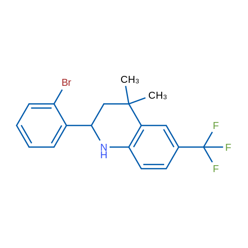 2-(2-Bromophenyl)-4,4-dimethyl-6-(trifluoromethyl)-1,2,3,4-tetrahydroquinoline 1g