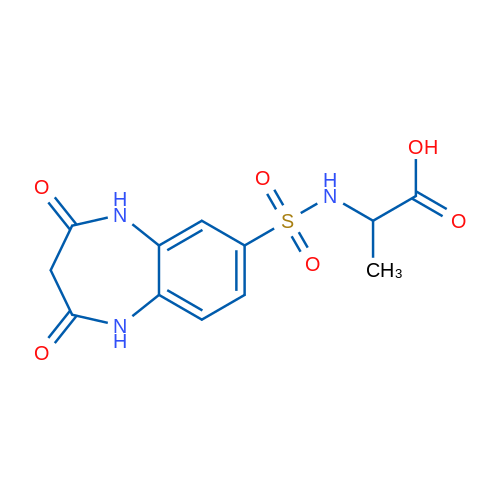 2-(2,4-Dioxo-2,3,4,5-tetrahydro-1H-1,5-benzodiazepine-7-sulfonamido)propanoic acid 5g