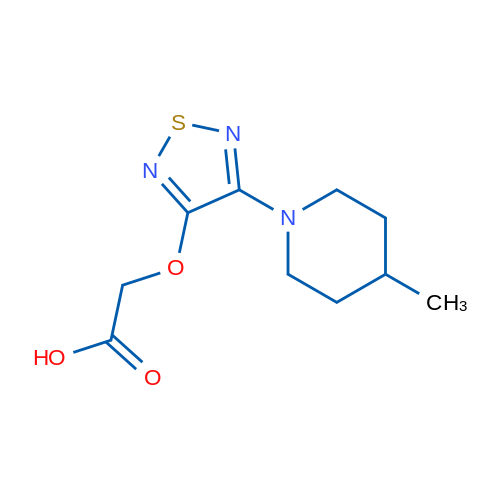 2-((4-(4-Methylpiperidin-1-yl)-1,2,5-thiadiazol-3-yl)oxy)acetic acid 1g
