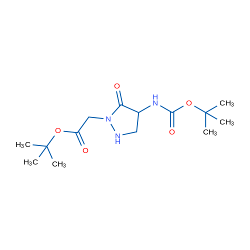 tert-Butyl 2-(4-((tert-butoxycarbonyl)amino)-5-oxopyrazolidin-1-yl)acetate 1g