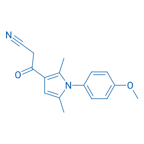 3-(1-(4-Methoxyphenyl)-2,5-dimethyl-1H-pyrrol-3-yl)-3-oxopropanenitrile 1g