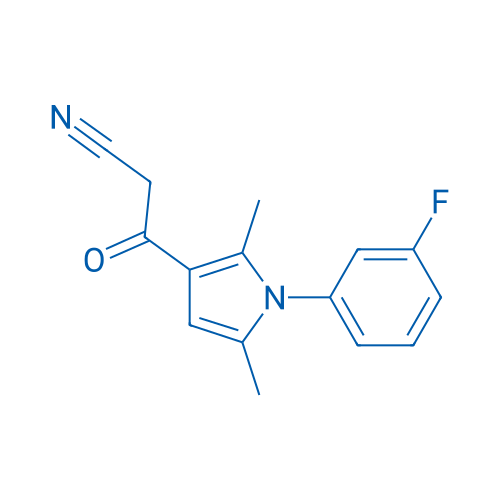 3-(1-(3-Fluorophenyl)-2,5-dimethyl-1H-pyrrol-3-yl)-3-oxopropanenitrile 1g
