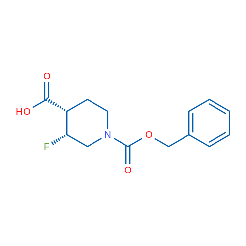 (3,4)-cis-1-(benzyloxycarbonyl)-3-fluoropiperidine-4-carboxylic acid 1g