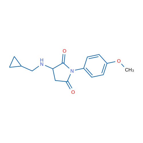 3-((Cyclopropylmethyl)amino)-1-(4-methoxyphenyl)pyrrolidine-2,5-dione 1g