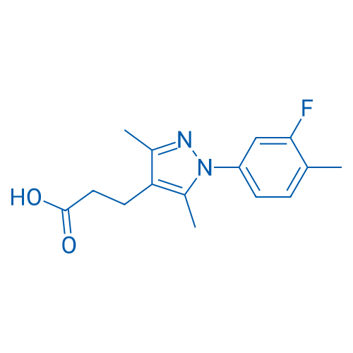 3-(1-(3-Fluoro-4-methylphenyl)-3,5-dimethyl-1H-pyrazol-4-yl)propanoic acid 1g