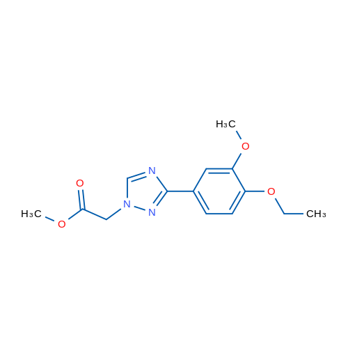 Methyl 2-(3-(4-ethoxy-3-methoxyphenyl)-1H-1,2,4-triazol-1-yl)acetate 1g