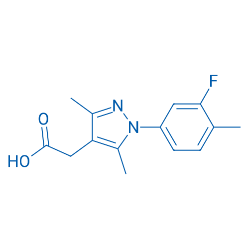 2-(1-(3-Fluoro-4-methylphenyl)-3,5-dimethyl-1H-pyrazol-4-yl)acetic acid 1g