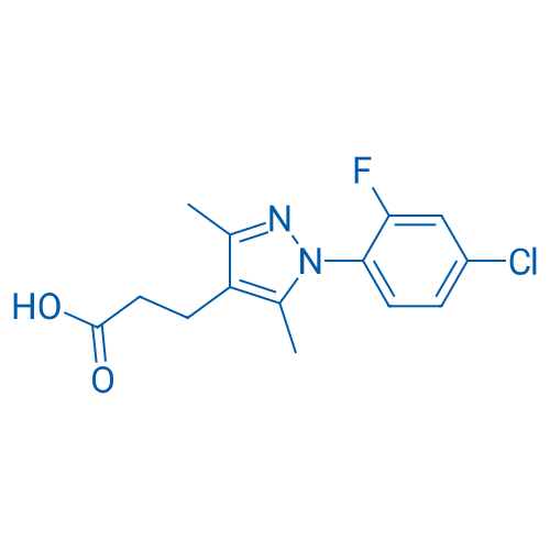 3-(1-(4-Chloro-2-fluorophenyl)-3,5-dimethyl-1H-pyrazol-4-yl)propanoic acid 1g
