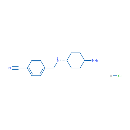 4-((((1r,4r)-4-Aminocyclohexyl)amino)methyl)benzonitrile hydrochloride 1g