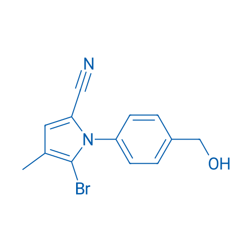 5-Bromo-1-(4-(hydroxymethyl)phenyl)-4-methyl-1H-pyrrole-2-carbonitrile 1g