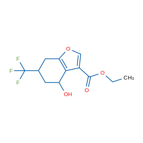 Ethyl 4-hydroxy-6-(trifluoromethyl)-4,5,6,7-tetrahydrobenzofuran-3-carboxylate 1g