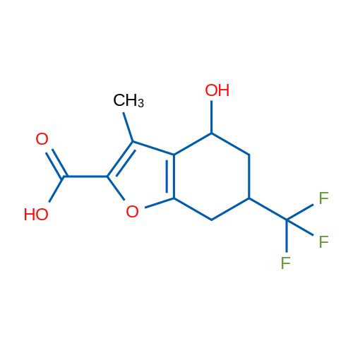 4-Hydroxy-3-methyl-6-(trifluoromethyl)-4,5,6,7-tetrahydrobenzofuran-2-carboxylic acid 1g