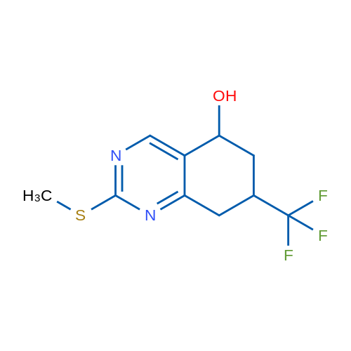 2-(Methylthio)-7-(trifluoromethyl)-5,6,7,8-tetrahydroquinazolin-5-ol 1g