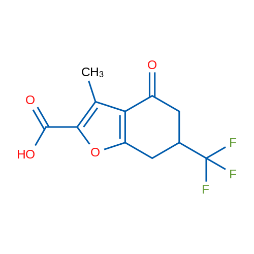 3-Methyl-4-oxo-6-(trifluoromethyl)-4,5,6,7-tetrahydrobenzofuran-2-carboxylic acid 1g
