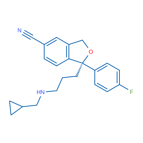 (S)-1-(3-((Cyclopropylmethyl)amino)propyl)-1-(4-fluorophenyl)-1,3-dihydroisobenzofuran-5-carbonitrile 1g