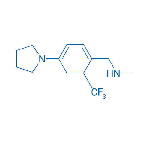 N-Methyl-1-(4-(pyrrolidin-1-yl)-2-(trifluoromethyl)phenyl)methanamine 1g