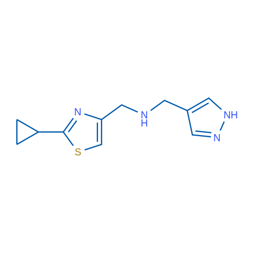 N-((1H-Pyrazol-4-yl)methyl)-1-(2-cyclopropylthiazol-4-yl)methanamine 1g