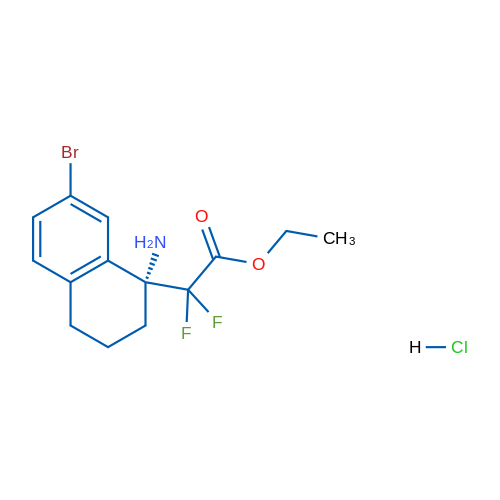(R)-Ethyl 2-(1-amino-7-bromo-1,2,3,4-tetrahydronaphthalen-1-yl)-2,2-difluoroacetate hydrochloride 1g