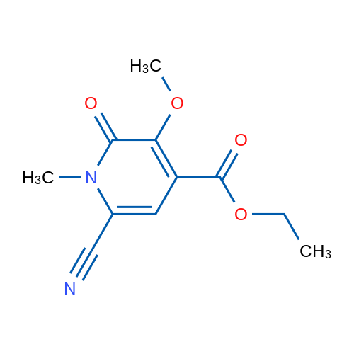Ethyl 6-cyano-3-methoxy-1-methyl-2-oxo-1,2-dihydropyridine-4-carboxylate 1g