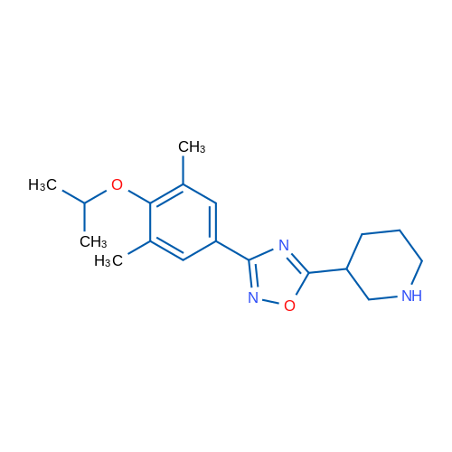 3-(4-Isopropoxy-3,5-dimethylphenyl)-5-(piperidin-3-yl)-1,2,4-oxadiazole 1g