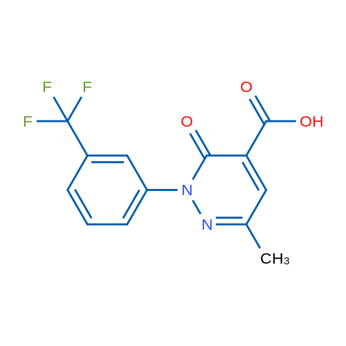 6-Methyl-3-oxo-2-(3-(trifluoromethyl)phenyl)-2,3-dihydropyridazine-4-carboxylic acid 1g