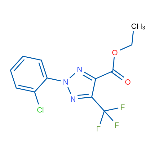 Ethyl 2-(2-chlorophenyl)-5-(trifluoromethyl)-2H-1,2,3-triazole-4-carboxylate 1g