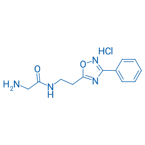 2-amino-N-(2-(3-phenyl-1,2,4-oxadiazol-5-yl)ethyl)acetamide hydrochloride 250mg