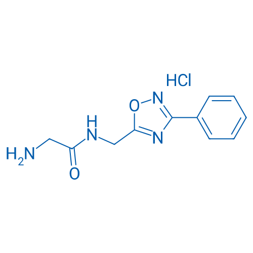 2-amino-N-((3-phenyl-1,2,4-oxadiazol-5-yl)methyl)acetamide hydrochloride 250mg