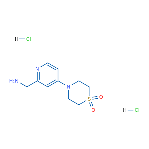4-(2-(Aminomethyl)pyridin-4-yl)thiomorpholine 1,1-dioxide dihydrochloride 1g