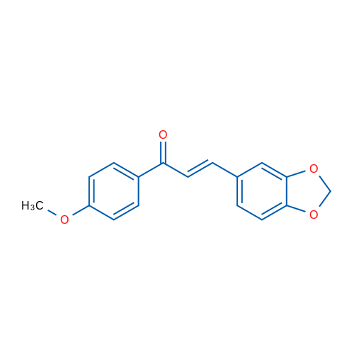 (2E)-3-(2H-1,3-Benzodioxol-5-yl)-1-(4-methoxyphenyl)prop-2-en-1-one 1g