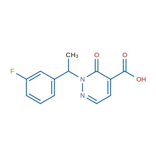 2-(1-(3-Fluorophenyl)ethyl)-3-oxo-2,3-dihydropyridazine-4-carboxylic acid 1g