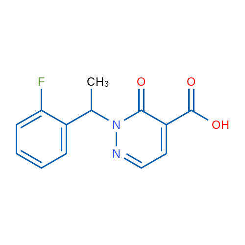 2-(1-(2-Fluorophenyl)ethyl)-3-oxo-2,3-dihydropyridazine-4-carboxylic acid 1g